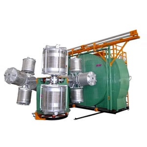 Three Arm Rotomolding Machine